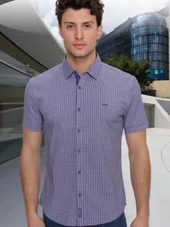 Скидка на Рубашка с коротким рукавом в клетку