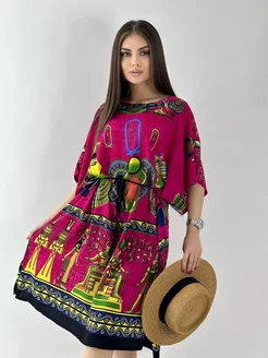 Скидка на Туника платье повседневная штапель