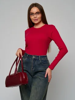 Скидка на Лонгслив базовый в рубчик