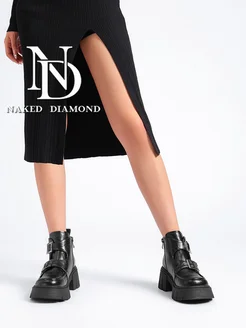 Скидка на Ботинки демисезонные на высокой подошве и каблуке